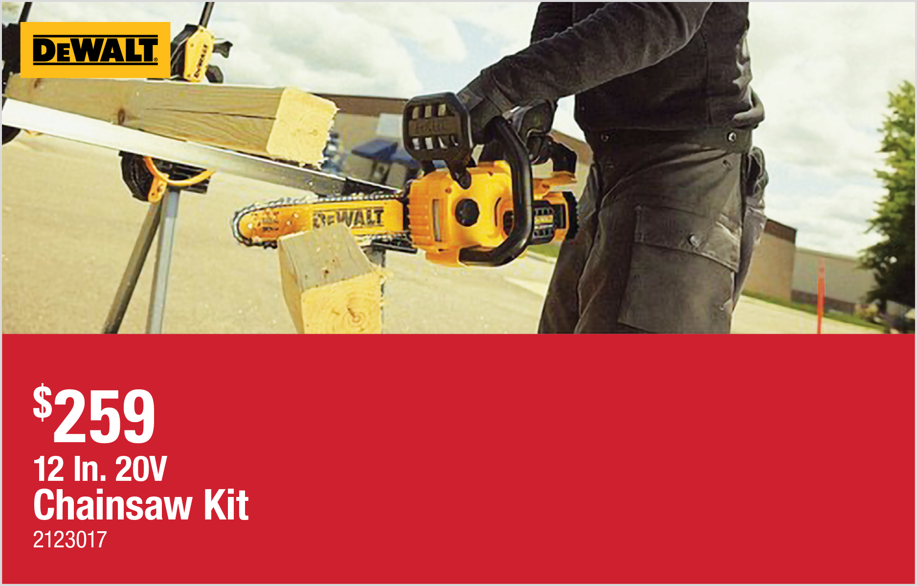 12 In. 20V Chainsaw Kit